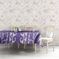 Custom Cook Islands Rarotonga Tablecloth Polynesian Tribal Tattoo