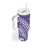 Cook Islands Rarotonga Tumbler With Handle Polynesian Tribal Tattoo