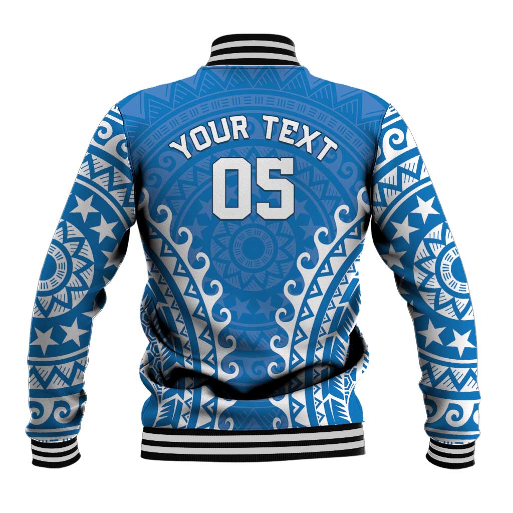 Custom Cook Islands Pukapuka Baseball Jacket Polynesian Tribal Tattoo