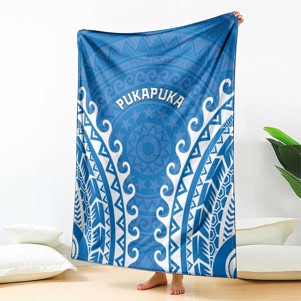 Custom Cook Islands Pukapuka Blanket Polynesian Tribal Tattoo