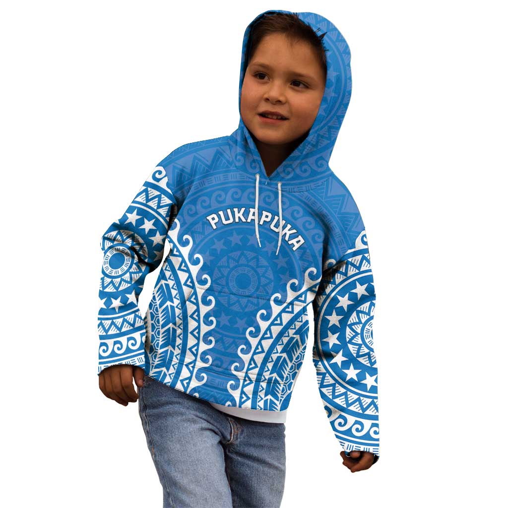 Custom Cook Islands Pukapuka Kid Hoodie Polynesian Tribal Tattoo