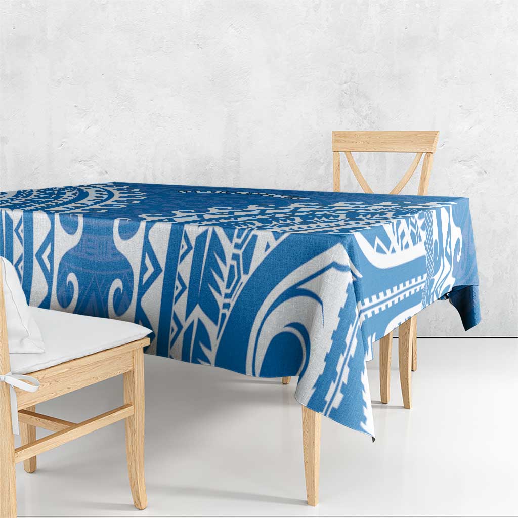 Custom Cook Islands Pukapuka Tablecloth Polynesian Tribal Tattoo