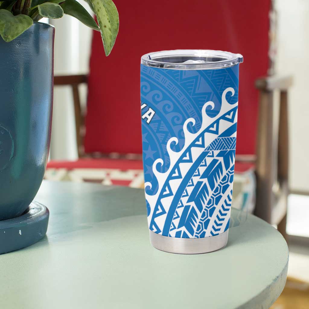 Cook Islands Pukapuka Tumbler Cup Polynesian Tribal Tattoo