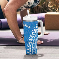 Cook Islands Pukapuka Tumbler With Handle Polynesian Tribal Tattoo