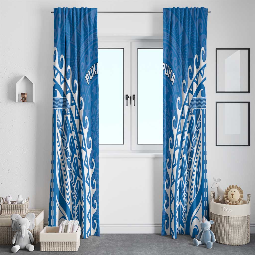 Custom Cook Islands Pukapuka Window Curtain Polynesian Tribal Tattoo