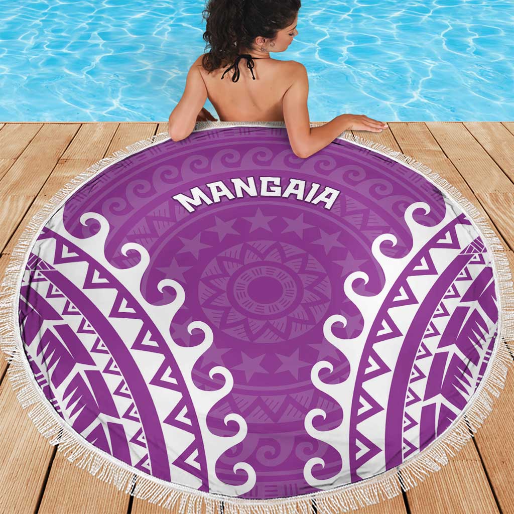 Custom Cook Islands Mangaia Beach Blanket Polynesian Tribal Tattoo