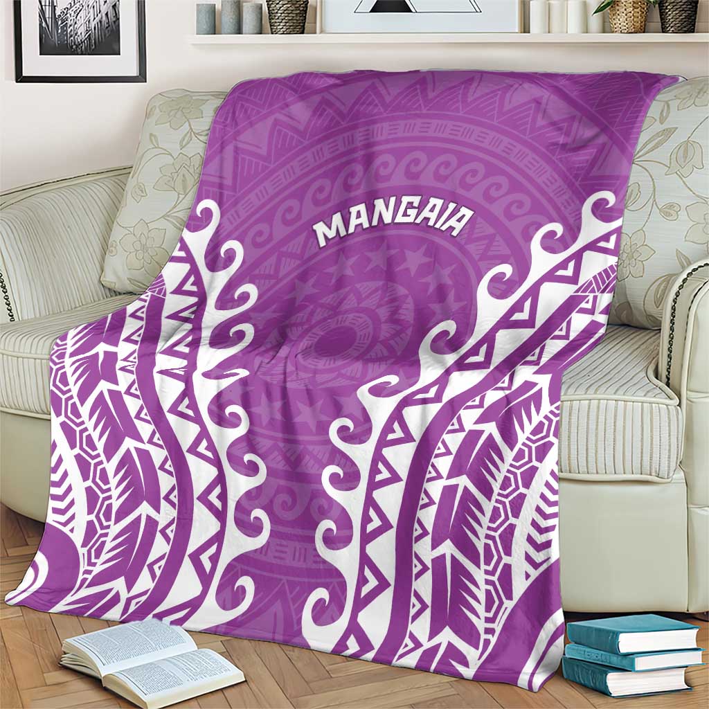 Custom Cook Islands Mangaia Blanket Polynesian Tribal Tattoo