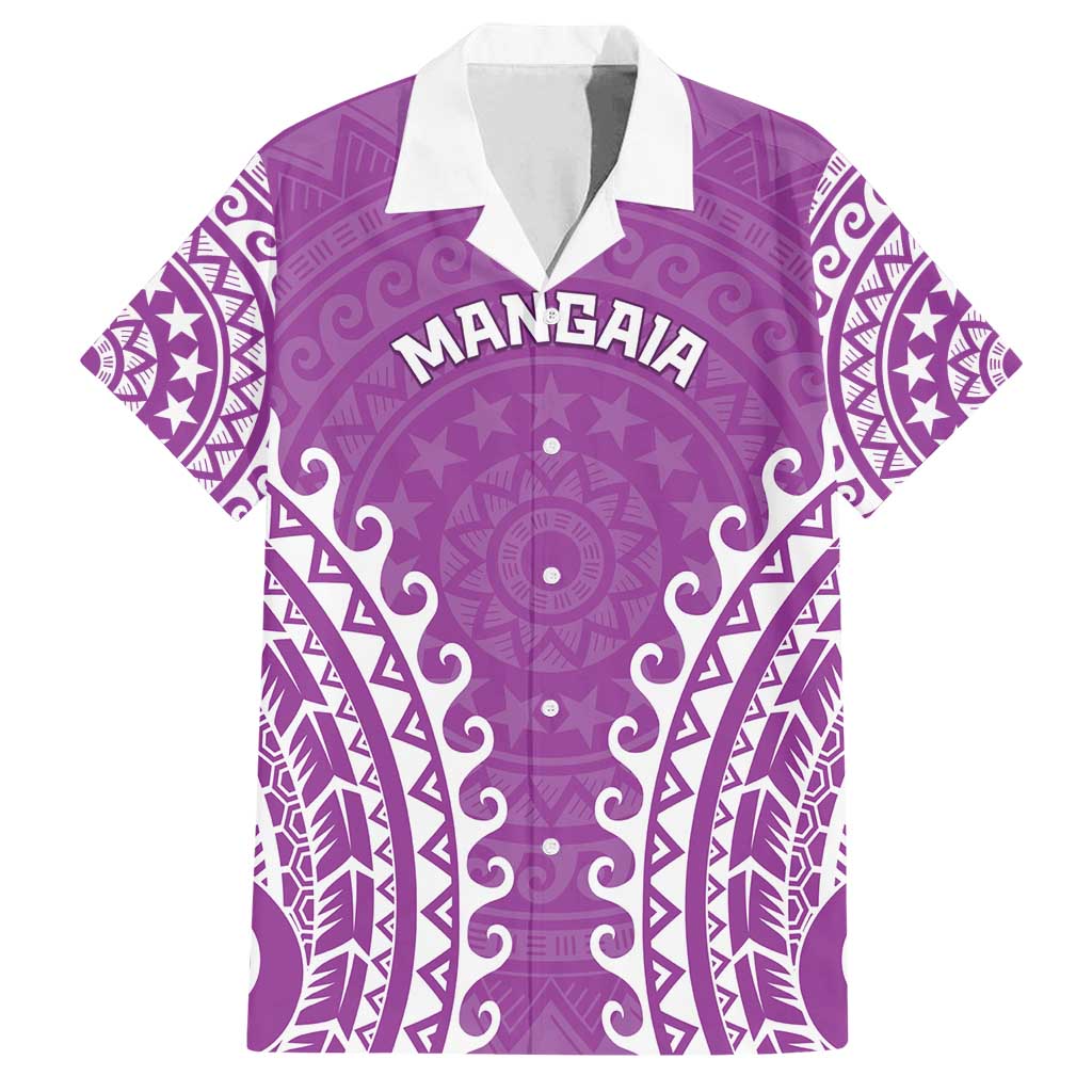 Custom Cook Islands Mangaia Family Matching Tank Maxi Dress and Hawaiian Shirt Polynesian Tribal Tattoo