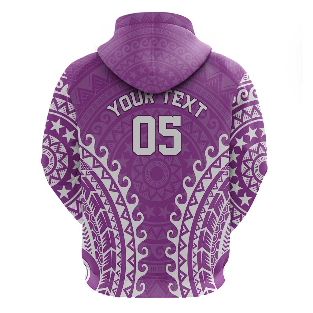 Custom Cook Islands Mangaia Hoodie Polynesian Tribal Tattoo