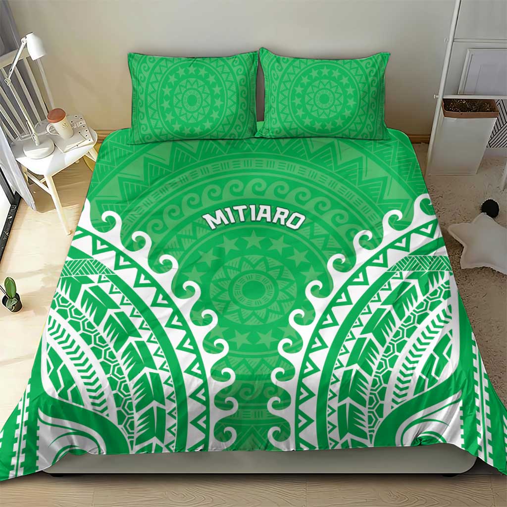 Custom Cook Islands Mitiaro Bedding Set Polynesian Tribal Tattoo