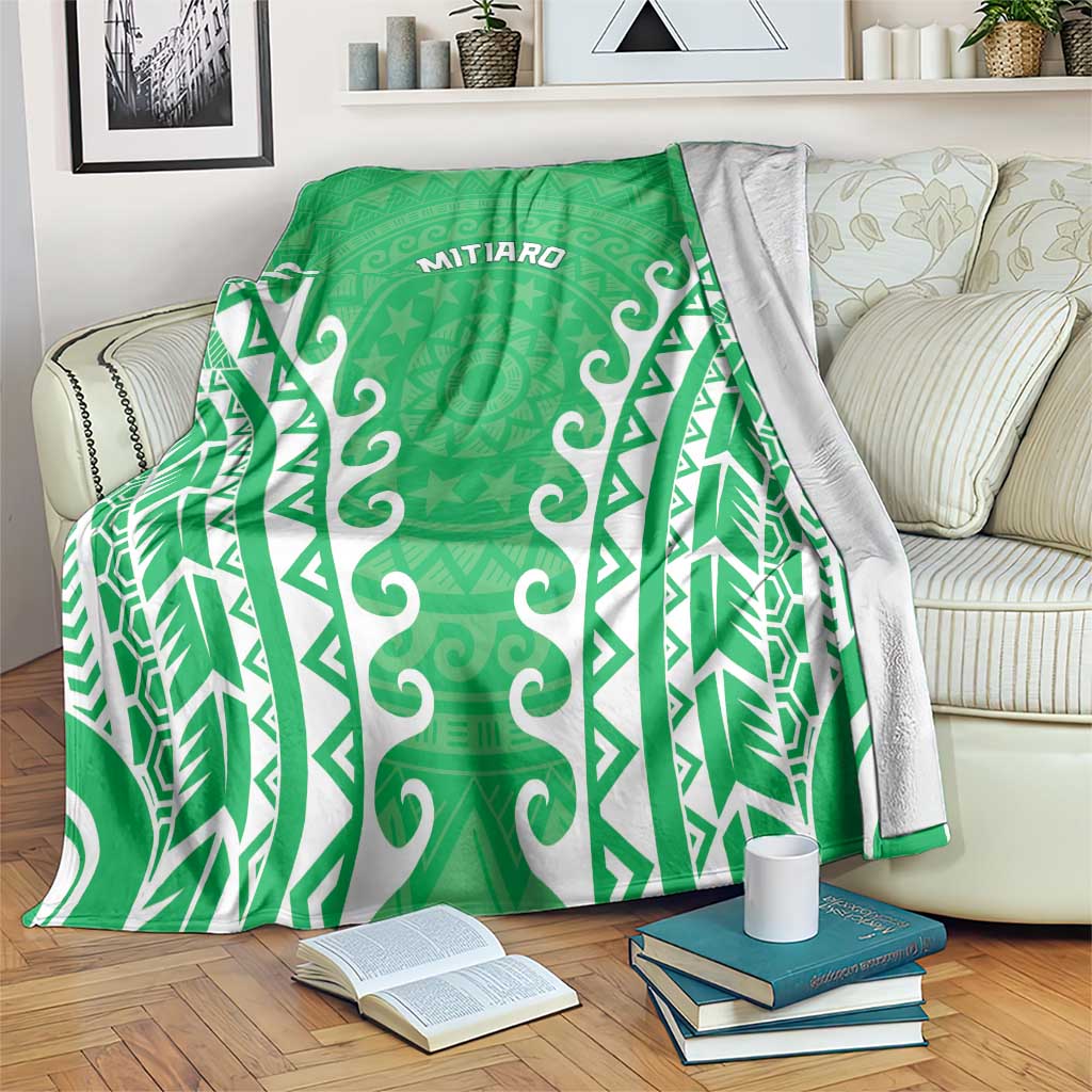 Custom Cook Islands Mitiaro Blanket Polynesian Tribal Tattoo