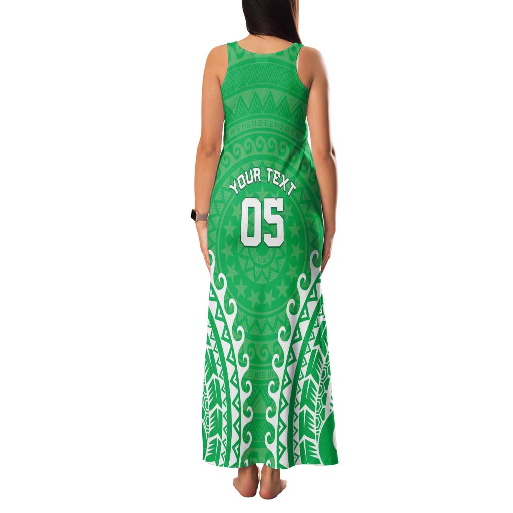Custom Cook Islands Mitiaro Family Matching Tank Maxi Dress and Hawaiian Shirt Polynesian Tribal Tattoo