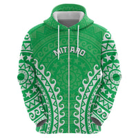 Custom Cook Islands Mitiaro Hoodie Polynesian Tribal Tattoo