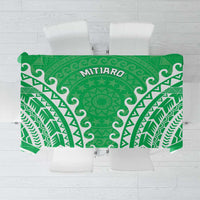 Custom Cook Islands Mitiaro Tablecloth Polynesian Tribal Tattoo