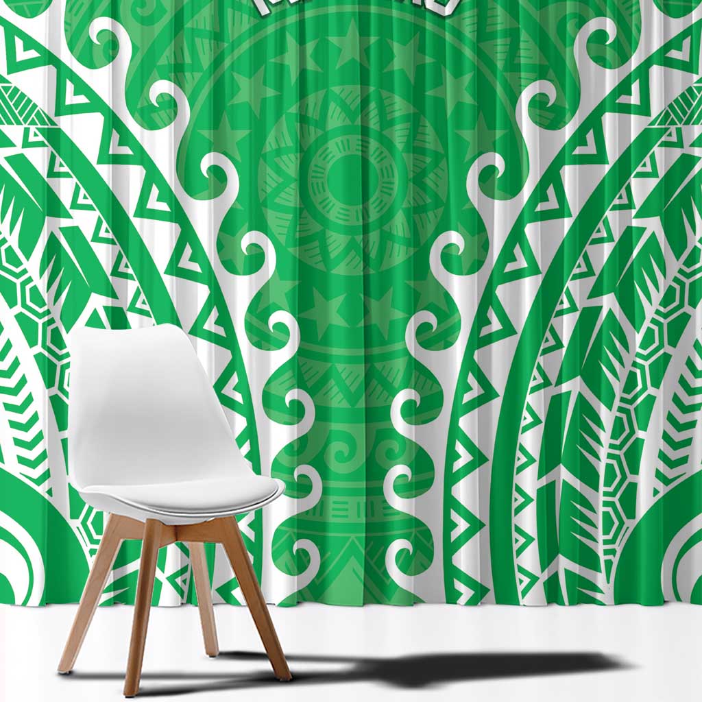 Custom Cook Islands Mitiaro Window Curtain Polynesian Tribal Tattoo