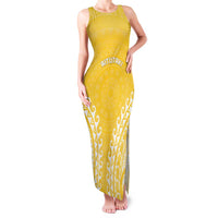 Custom Cook Islands Aitutaki Family Matching Tank Maxi Dress and Hawaiian Shirt Polynesian Tribal Tattoo