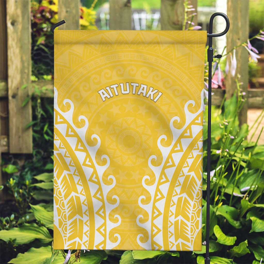 Custom Cook Islands Aitutaki Garden Flag Polynesian Tribal Tattoo