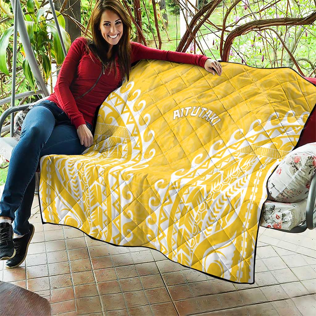 Custom Cook Islands Aitutaki Quilt Polynesian Tribal Tattoo