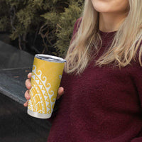 Cook Islands Aitutaki Tumbler Cup Polynesian Tribal Tattoo