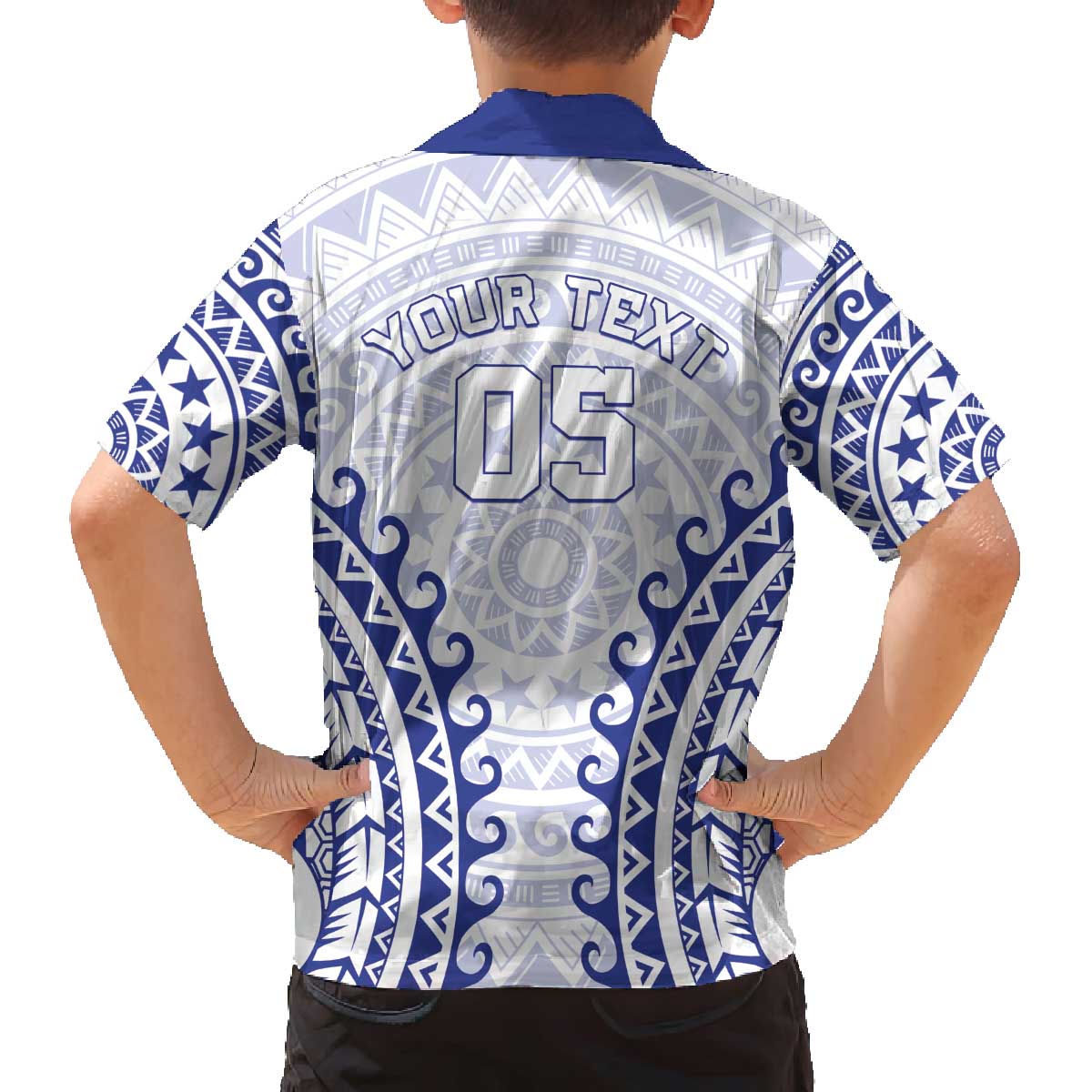 Custom Cook Islands Palmerston Family Matching Off The Shoulder Long Sleeve Dress and Hawaiian Shirt Polynesian Tribal Tattoo LT05 - Polynesian Pride