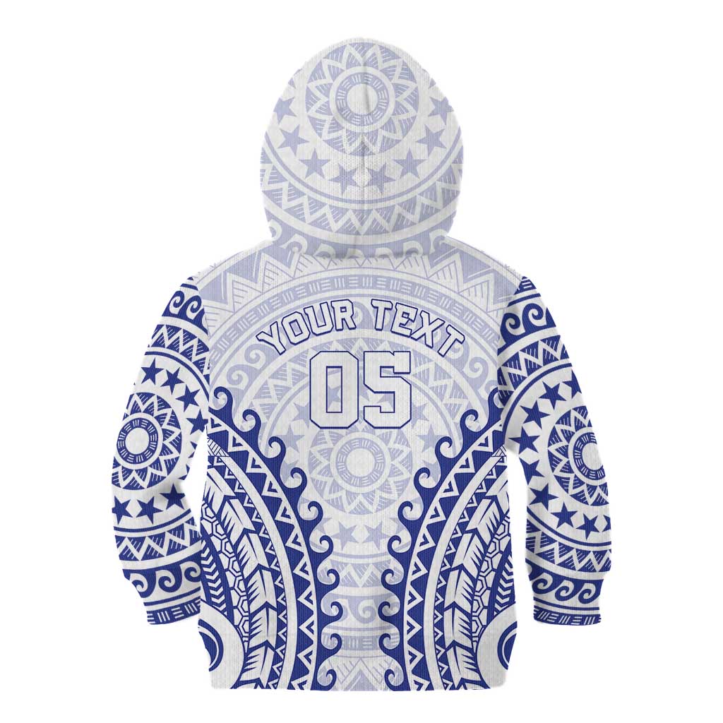 Custom Cook Islands Palmerston Kid Hoodie Polynesian Tribal Tattoo