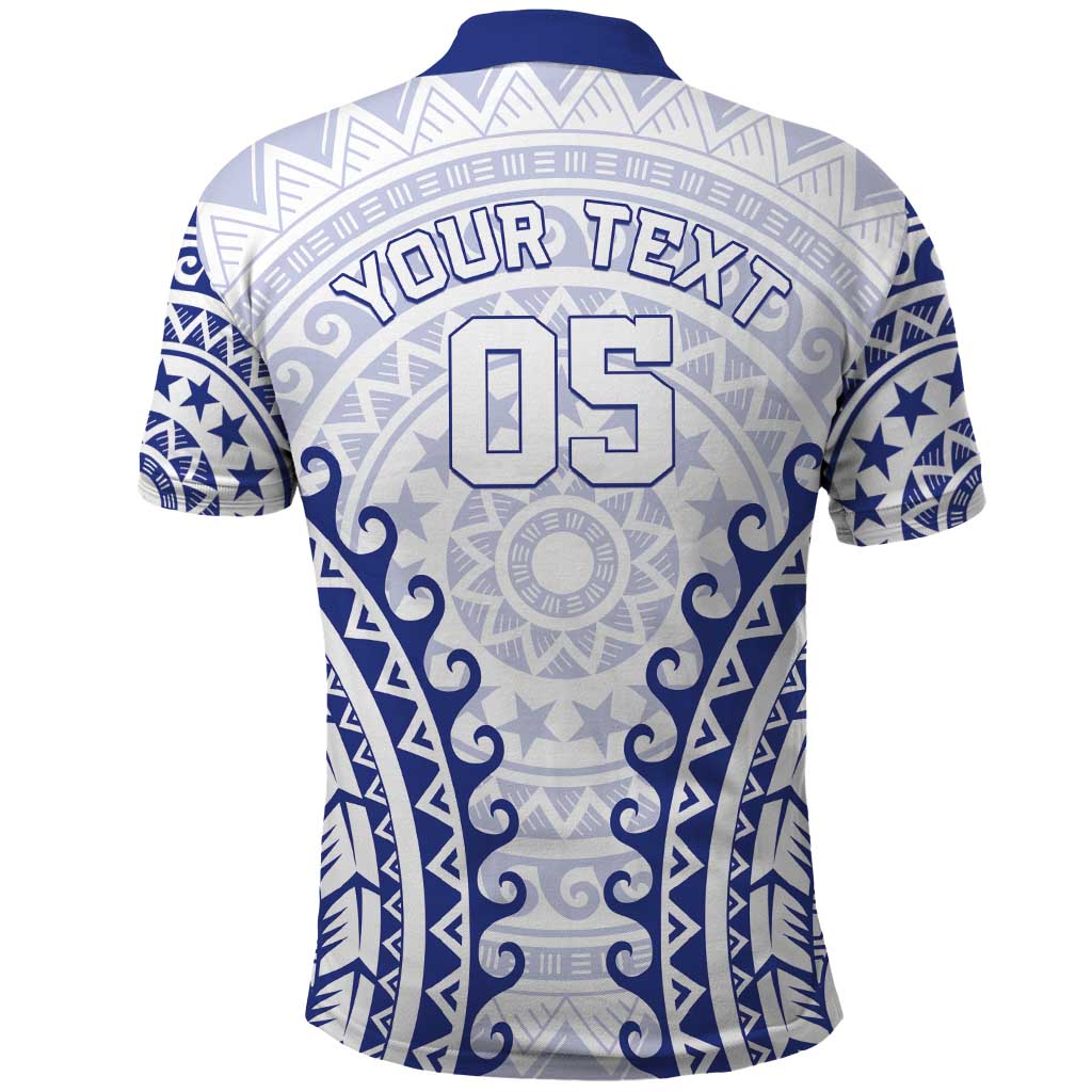 Custom Cook Islands Palmerston Polo Shirt Polynesian Tribal Tattoo