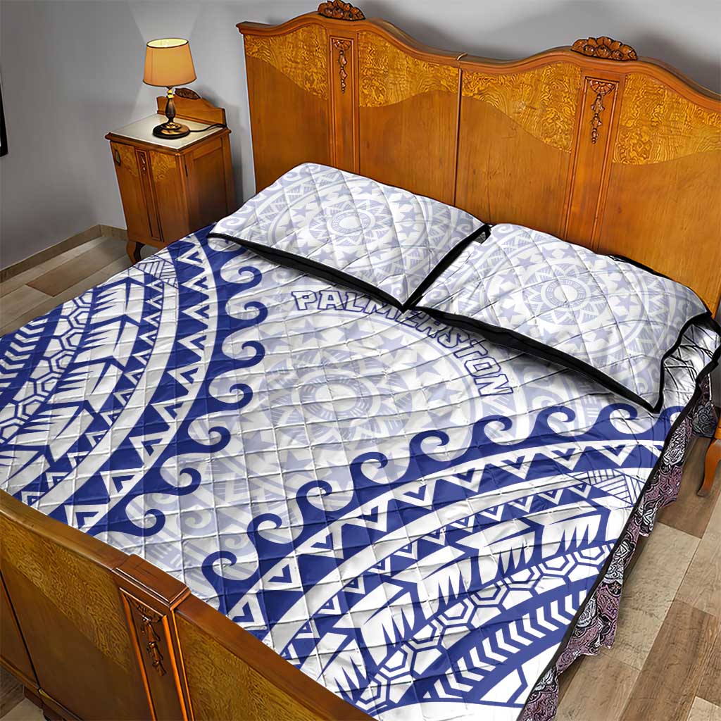 Custom Cook Islands Palmerston Quilt Bed Set Polynesian Tribal Tattoo