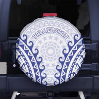 Custom Cook Islands Palmerston Spare Tire Cover Polynesian Tribal Tattoo