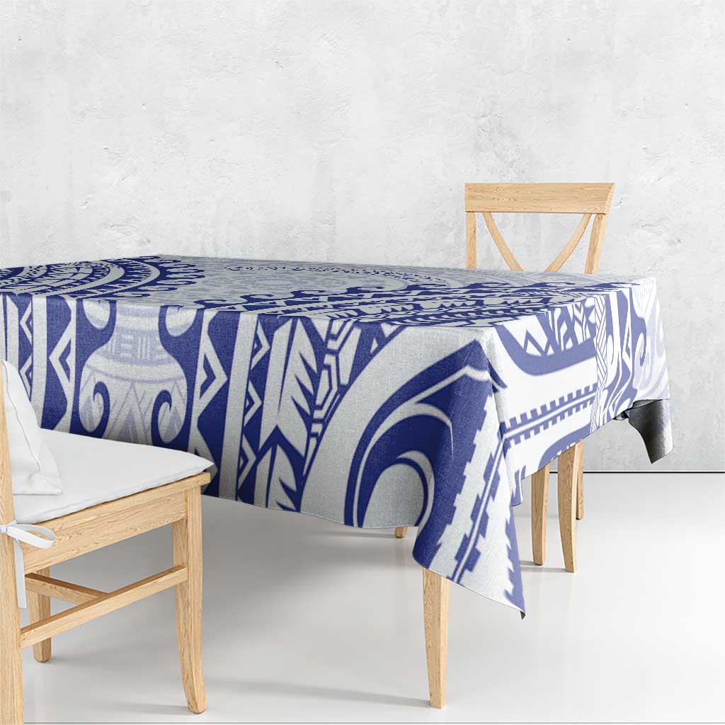 Custom Cook Islands Palmerston Tablecloth Polynesian Tribal Tattoo