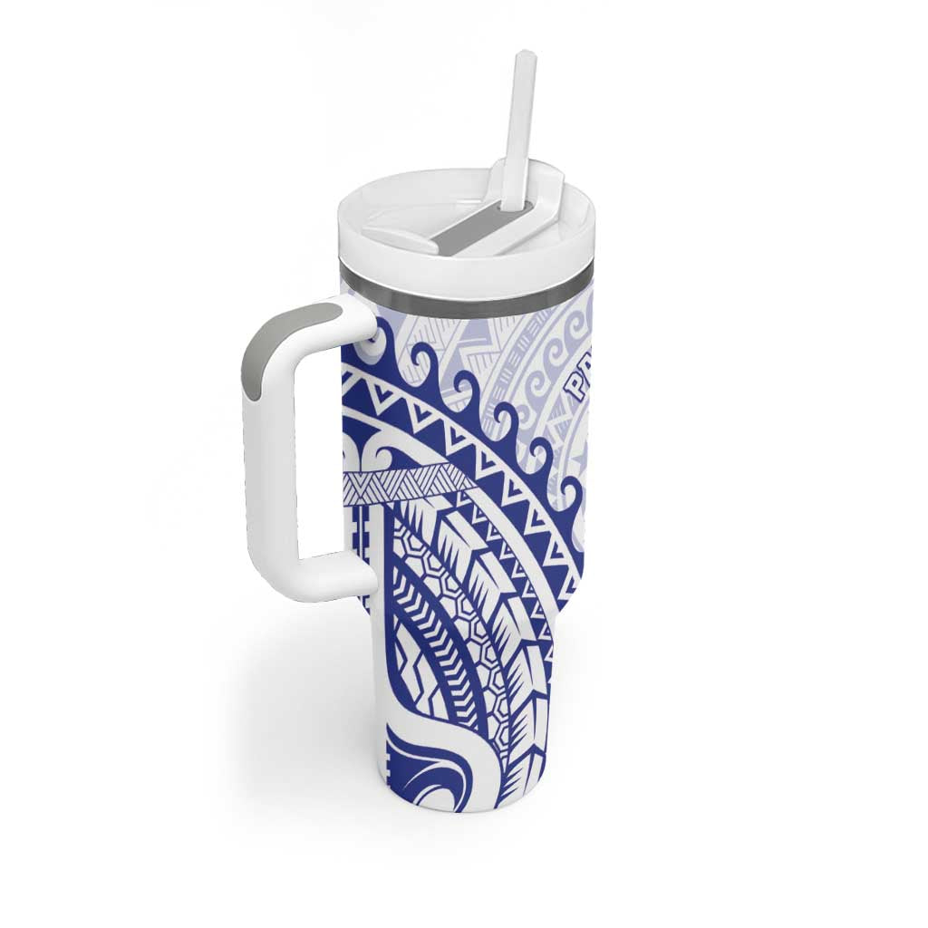 Cook Islands Palmerston Tumbler With Handle Polynesian Tribal Tattoo