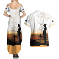 Australia And New Zealand ANZAC Day Couples Matching Summer Maxi Dress and Hawaiian Shirt Battle Of Beersheba LT05 - Polynesian Pride