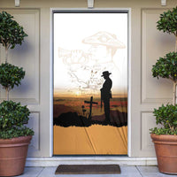 Australia And New Zealand ANZAC Day Door Cover Battle Of Beersheba LT05 Beige - Polynesian Pride