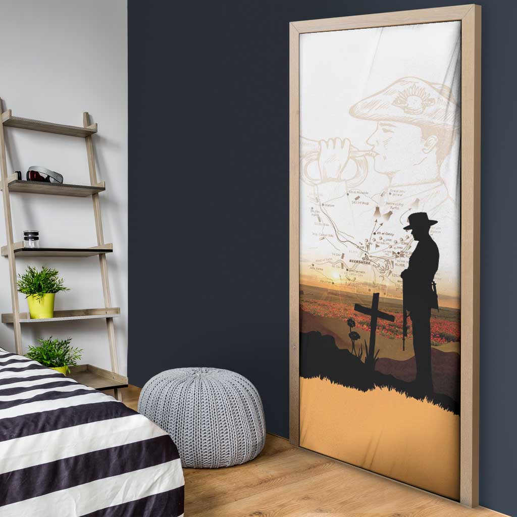 Australia And New Zealand ANZAC Day Door Cover Battle Of Beersheba LT05 - Polynesian Pride