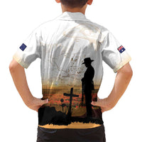 Australia And New Zealand ANZAC Day Family Matching Long Sleeve Bodycon Dress and Hawaiian Shirt Battle Of Beersheba LT05 - Polynesian Pride