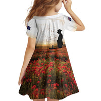 Australia And New Zealand ANZAC Day Family Matching Off Shoulder Maxi Dress and Hawaiian Shirt Battle Of Beersheba