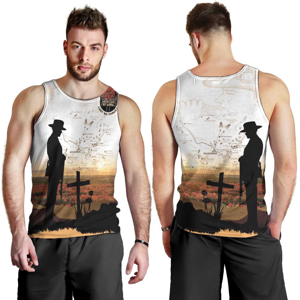 Australia And New Zealand ANZAC Day Men Tank Top Battle Of Beersheba