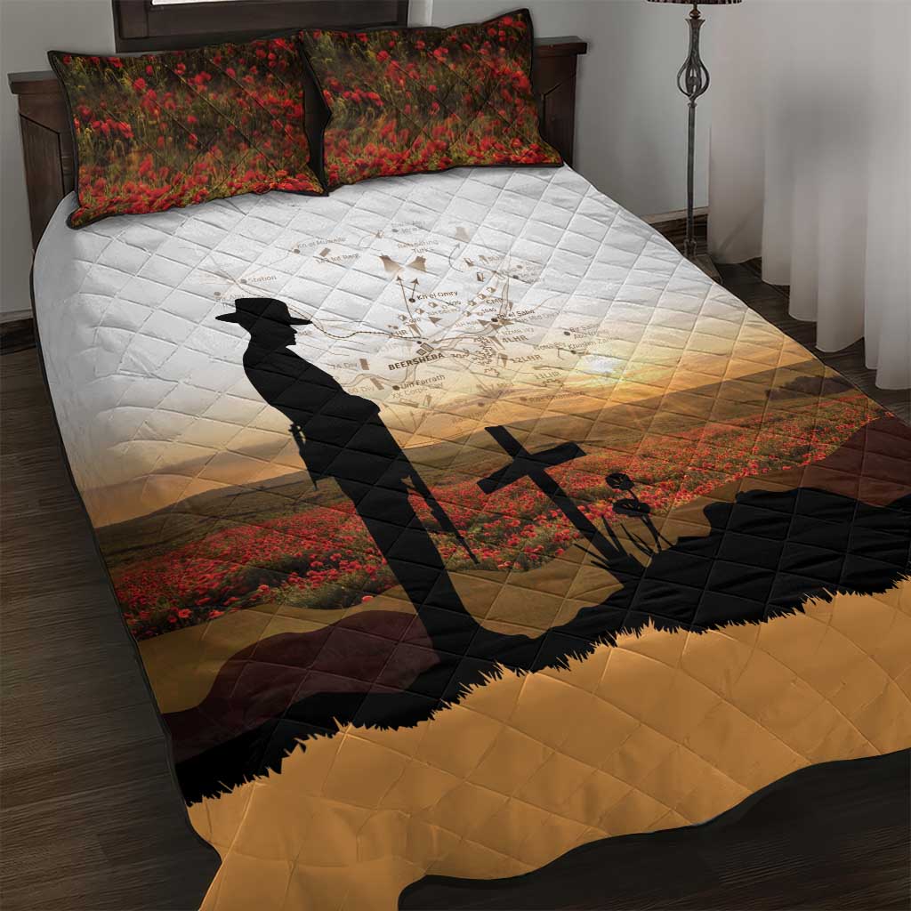 Australia And New Zealand ANZAC Day Quilt Bed Set Battle Of Beersheba