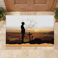 Australia And New Zealand ANZAC Day Rubber Doormat Battle Of Beersheba LT05 Beige - Polynesian Pride