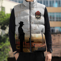 Australia And New Zealand ANZAC Day Sleeveless Puffer Jacket Battle Of Beersheba LT05 - Polynesian Pride