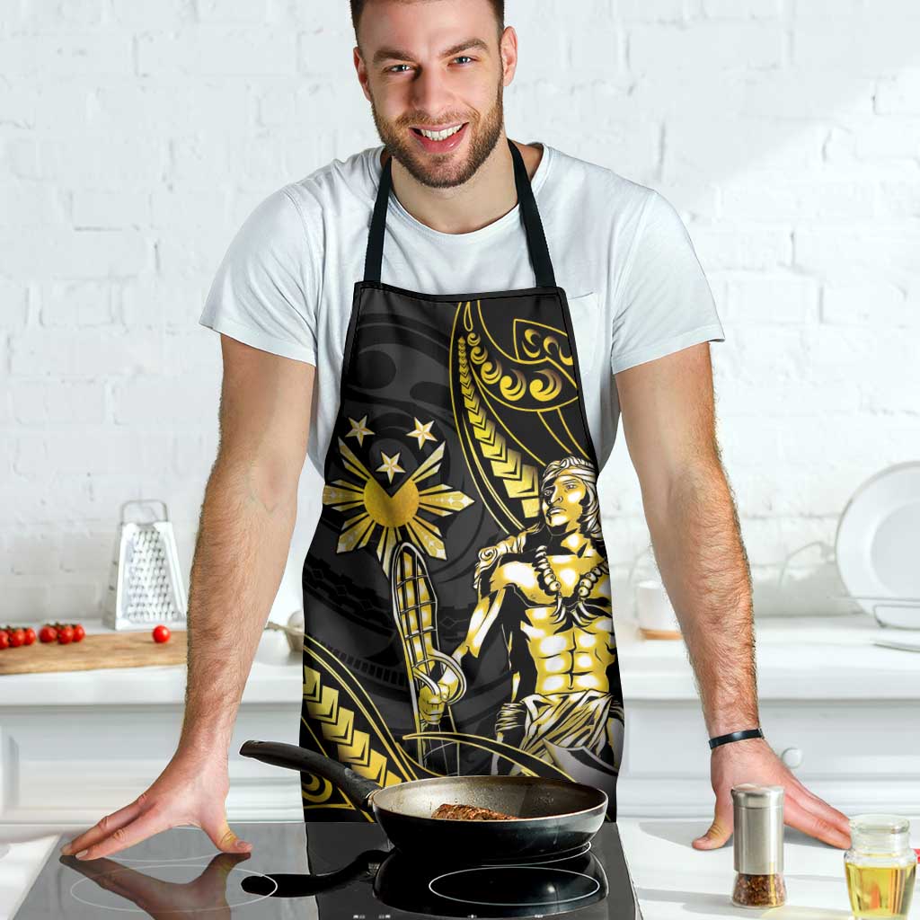 Filipinos Lapu Lapu Hero Apron Gold Polynesian Tribal Tattoo