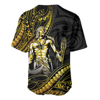 Filipinos Lapu Lapu Hero Baseball Jersey Gold Polynesian Tribal Tattoo