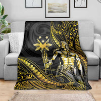 Filipinos Lapu Lapu Hero Blanket Gold Polynesian Tribal Tattoo