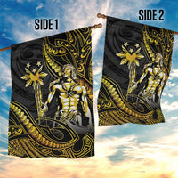 Filipinos Lapu Lapu Hero Garden Flag Gold Polynesian Tribal Tattoo