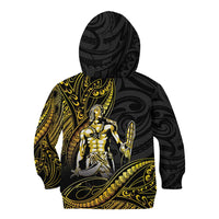 Filipinos Lapu Lapu Hero Kid Hoodie Gold Polynesian Tribal Tattoo LT05 - Polynesian Pride
