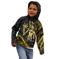 Filipinos Lapu Lapu Hero Kid Hoodie Gold Polynesian Tribal Tattoo LT05 - Polynesian Pride