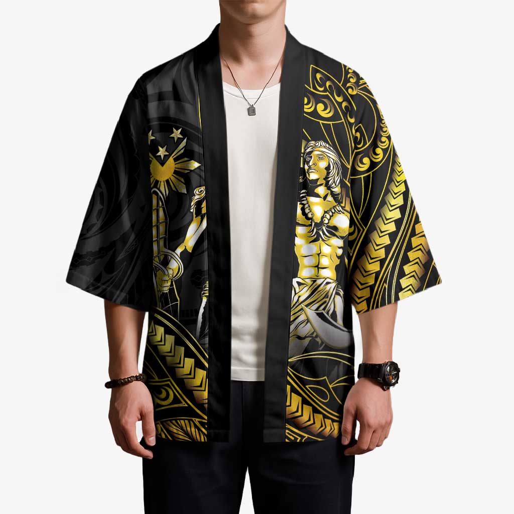 Filipinos Lapu Lapu Hero Kimono Gold Polynesian Tribal Tattoo