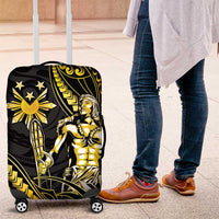 Filipinos Lapu Lapu Hero Luggage Cover Gold Polynesian Tribal Tattoo