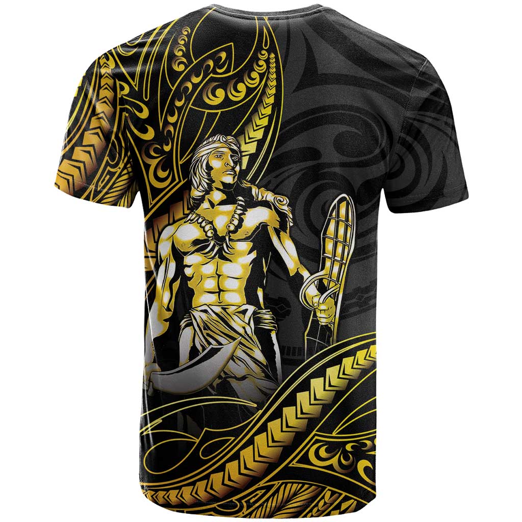 Filipinos Lapu Lapu Hero T Shirt Gold Polynesian Tribal Tattoo