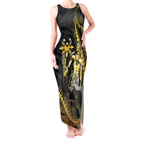 Filipinos Lapu Lapu Hero Tank Maxi Dress Gold Polynesian Tribal Tattoo