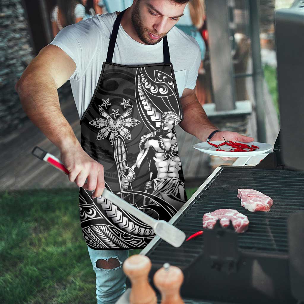 Filipinos Lapu Lapu Hero Apron Black Polynesian Tribal Tattoo